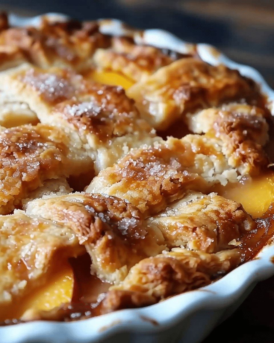 Lazy Man's Pie Peach Cobbler