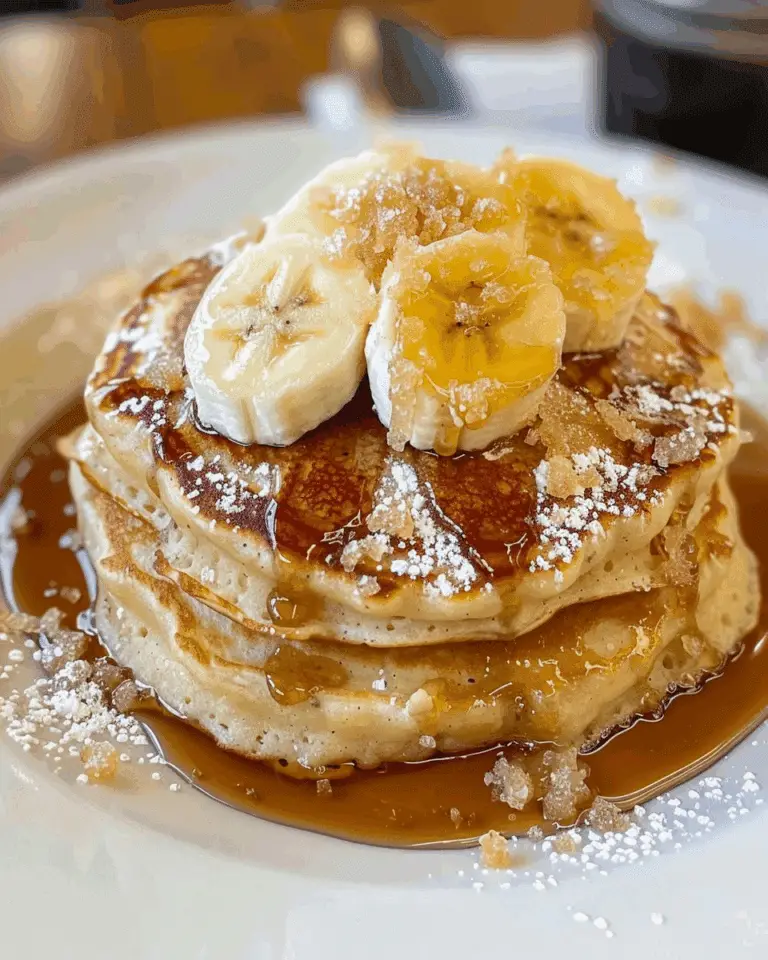 Brown Sugar Banana Pancakes