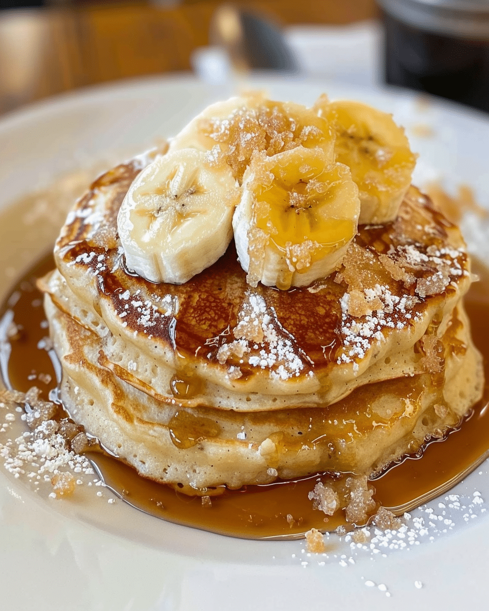 Brown Sugar Banana Pancakes