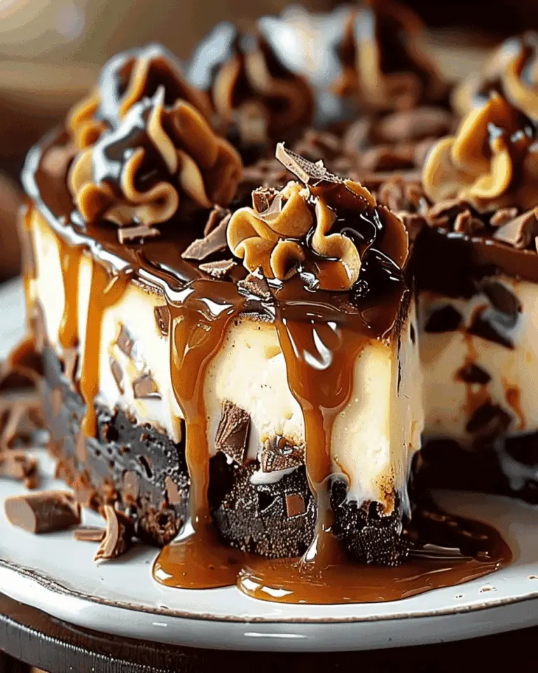 Caramel Brownie Cheesecake