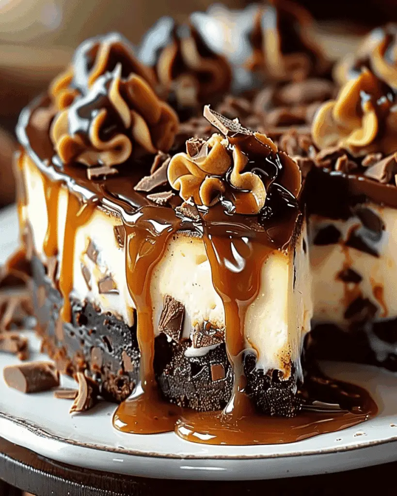 Caramel Brownie Cheesecake