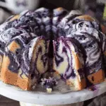 Blueberry Cream Cheese Swirl Pound Cake