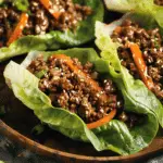 Asian-Style Ground Beef Lettuce Wraps