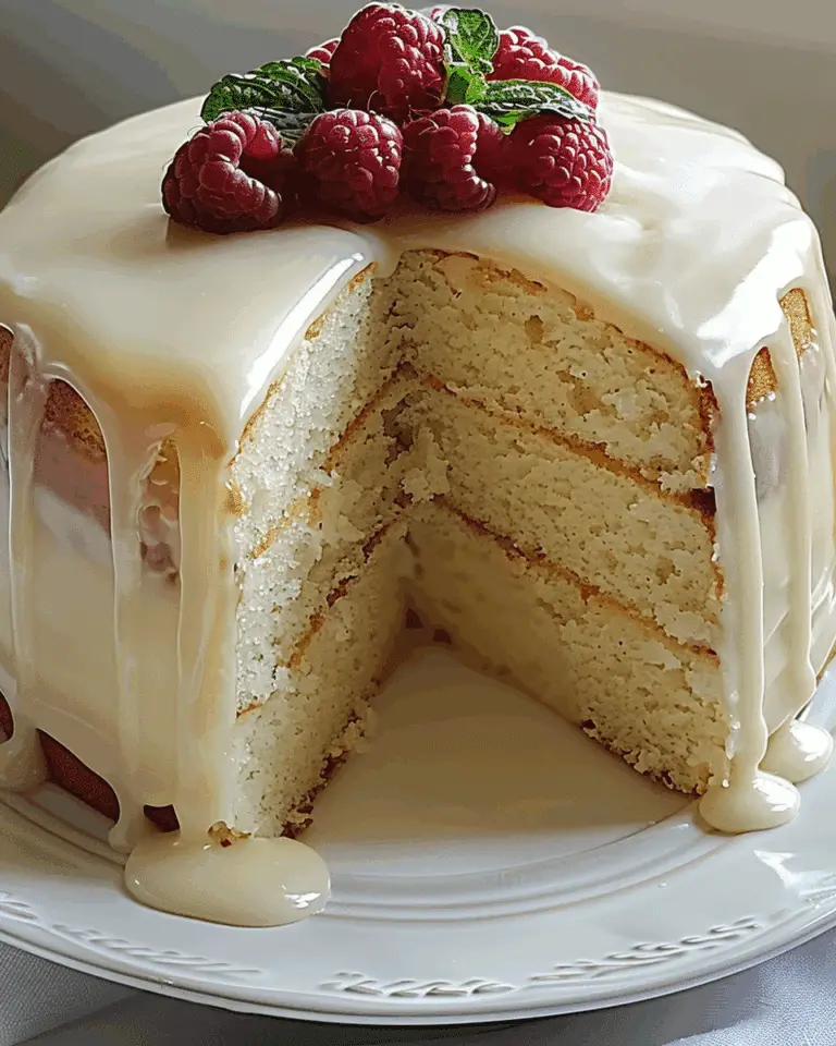Vanilla Buttermilk Pound Cake with Cream Cheese Glaze