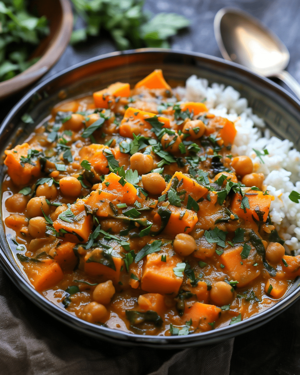 Sweet Potato and Chickpea Curry