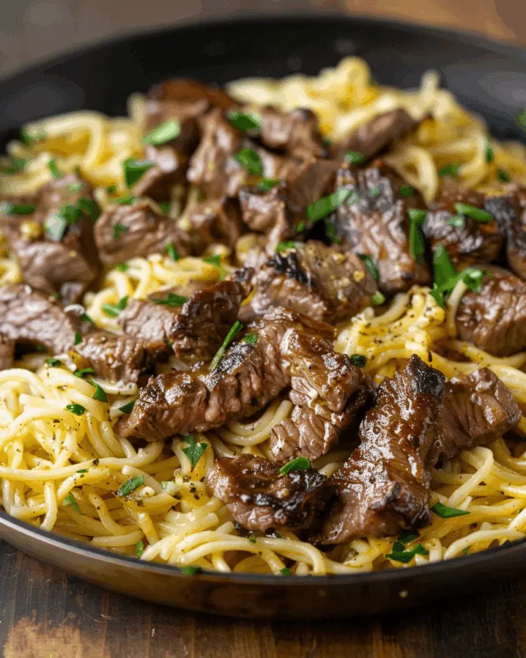 Garlic Butter Steak Lightning Noodles