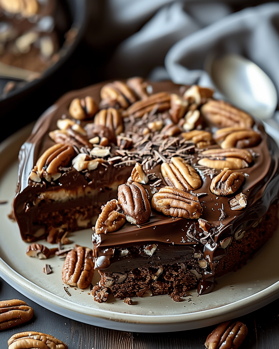 Chocolate Pecan Ooey Gooey Butter Cake Recipe