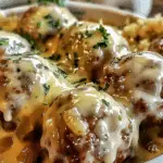 Crock Pot French Onion Meatballs