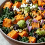 Kale and Roasted Vegetable Salad (Warm and Hearty)