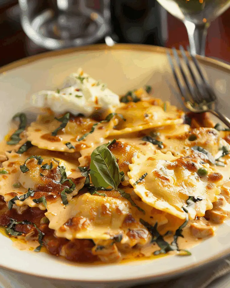 Creamy Tuscan Ravioli