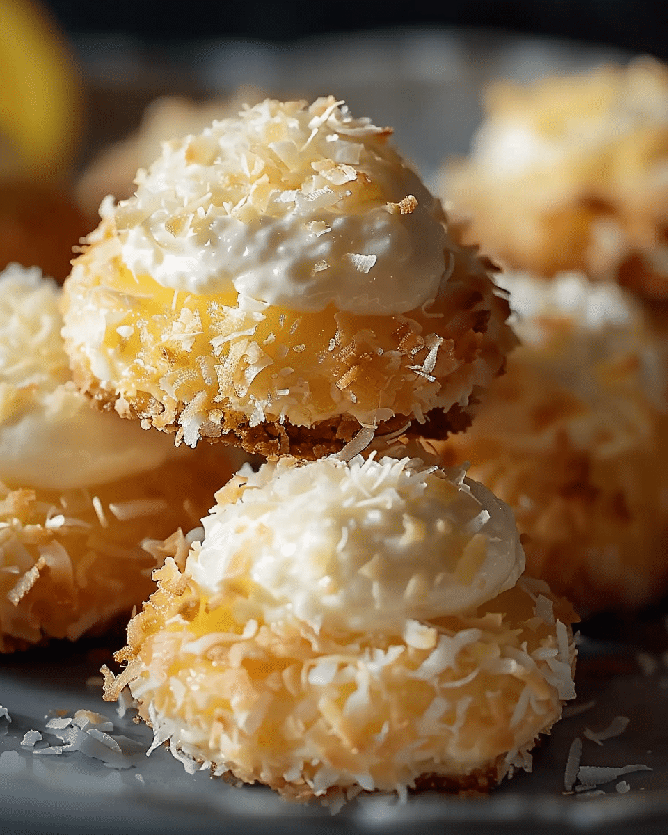 Lemon Coconut Cheesecake Cookies