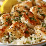 Chicken Scampi with Garlic Parmesan Rice
