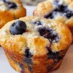 Small Batch Blueberry Cottage Cheese Muffins