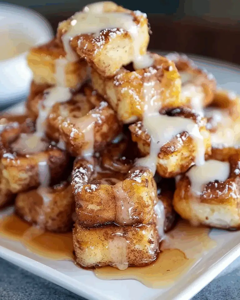 Cinnamon Roll French Toast Bites