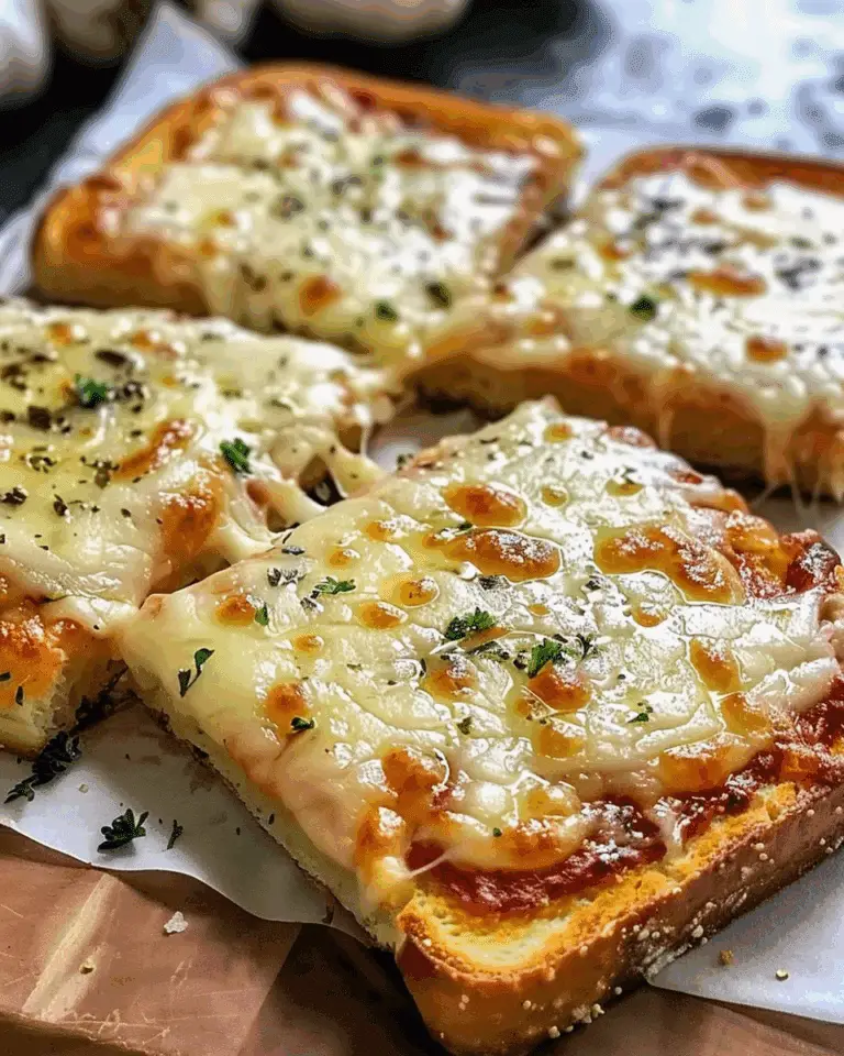 Garlic Toast Pizzas