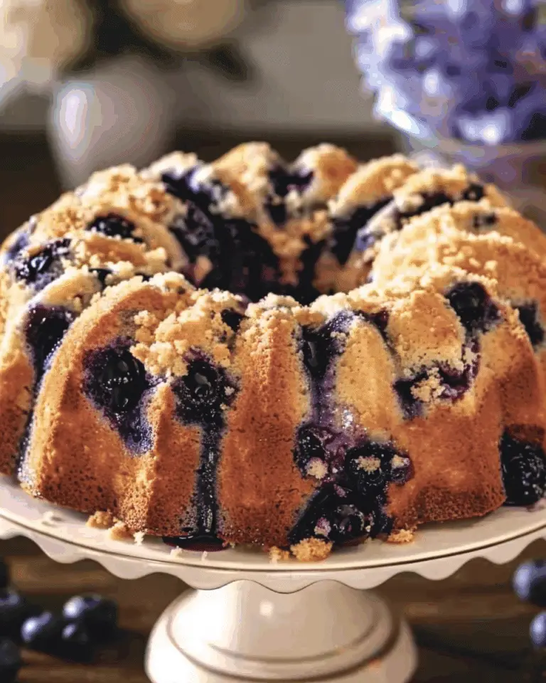 Sour Cream Blueberry Coffee Cake