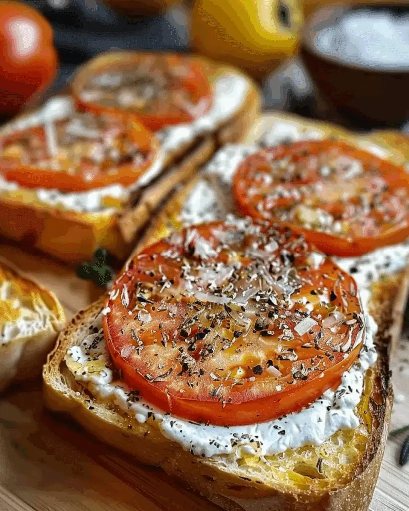 Creamy Ricotta & Tomato Sourdough Toast