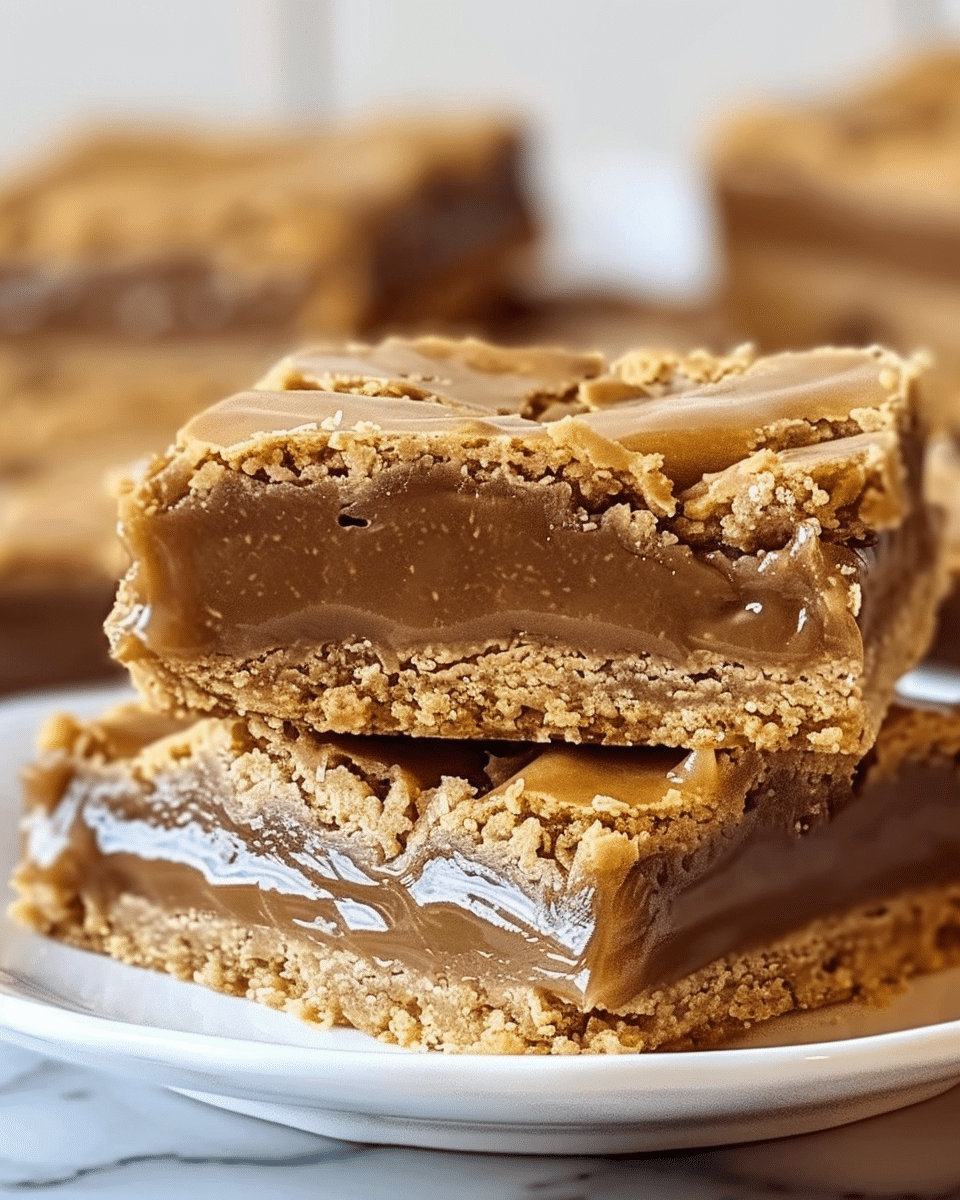 Peanut Butter Lunch Lady Cookie Bars | Cooked By Lina