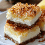Pineapple Coconut Cheesecake Bars