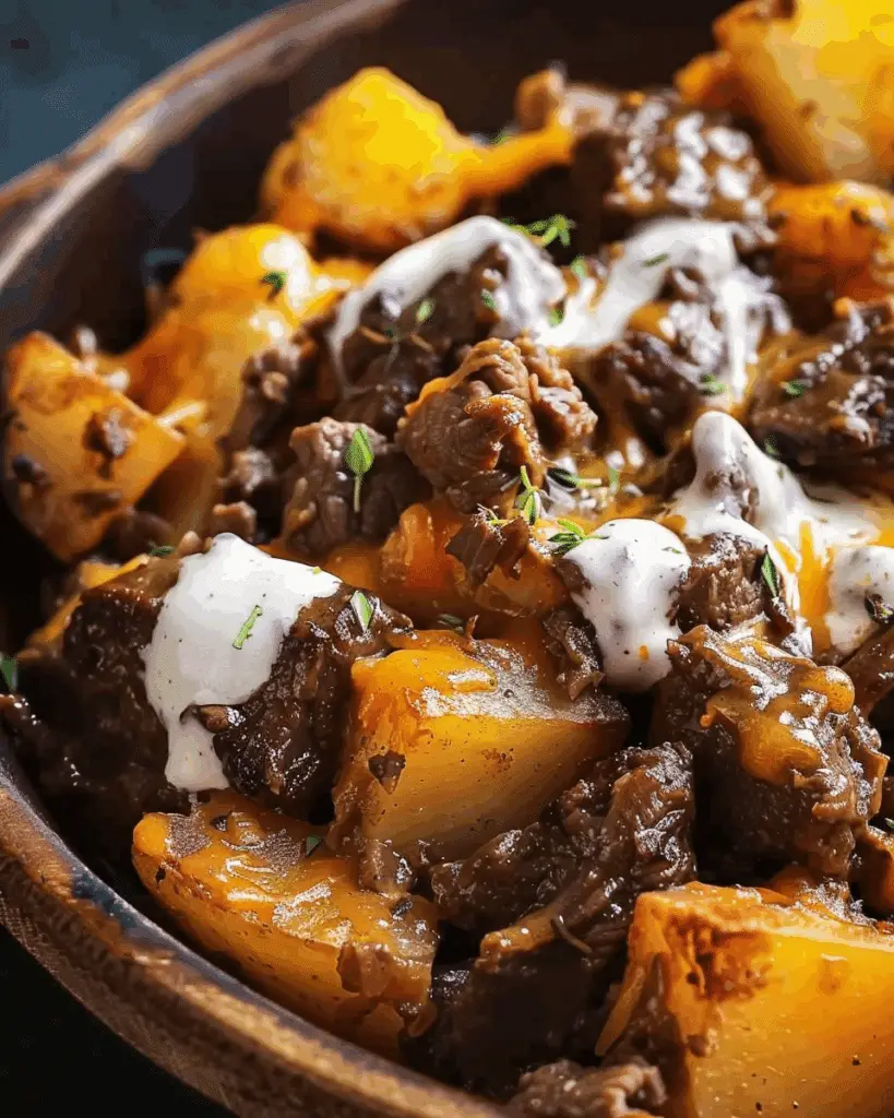 Rustic Campfire Beef and Potato Casserole