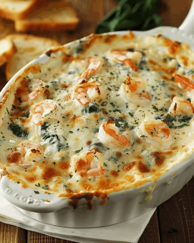 Irresistible Shrimp, Crab & Spinach Dip