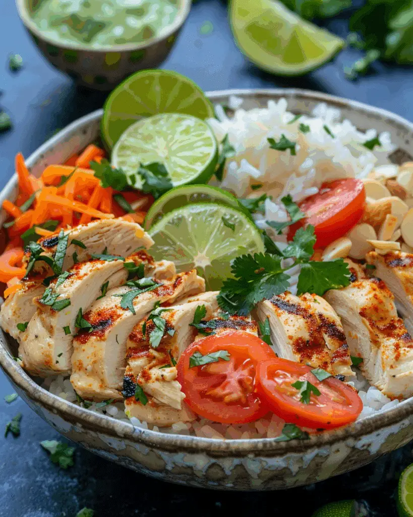 Viral Creamy Coconut Lime Chicken Bowl
