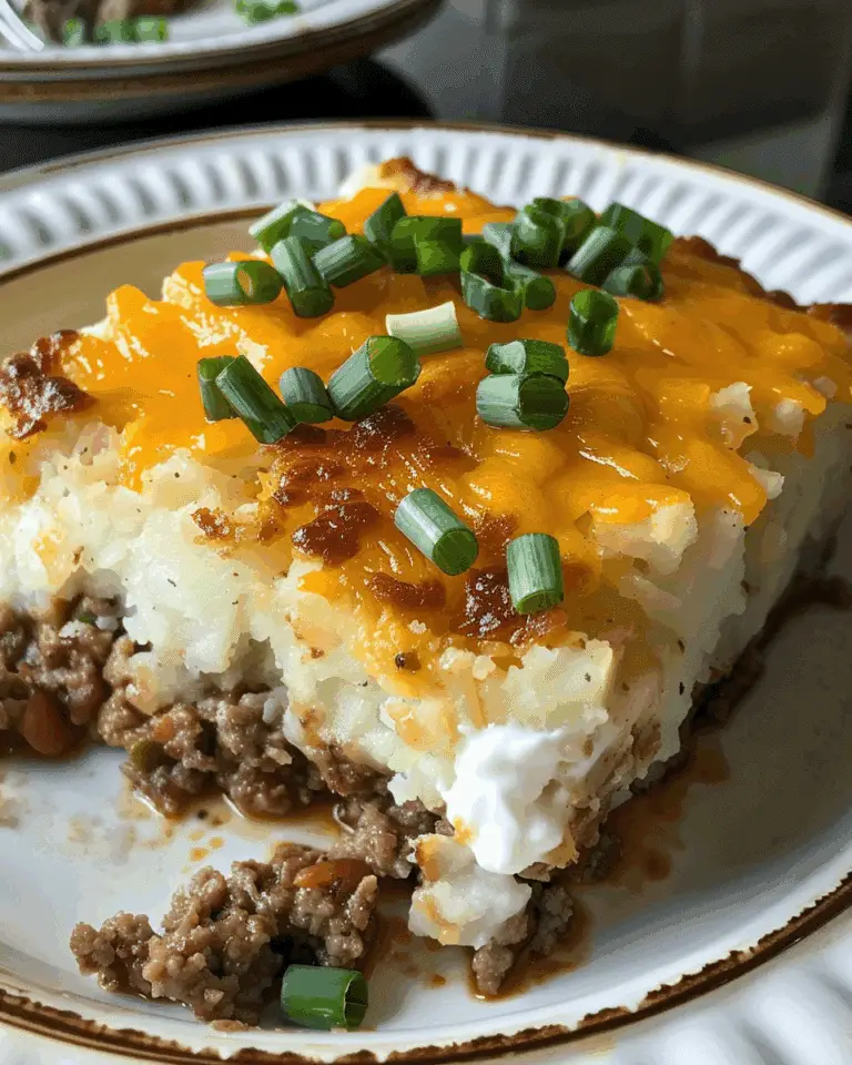 Loaded Potato & Meatloaf Casserole