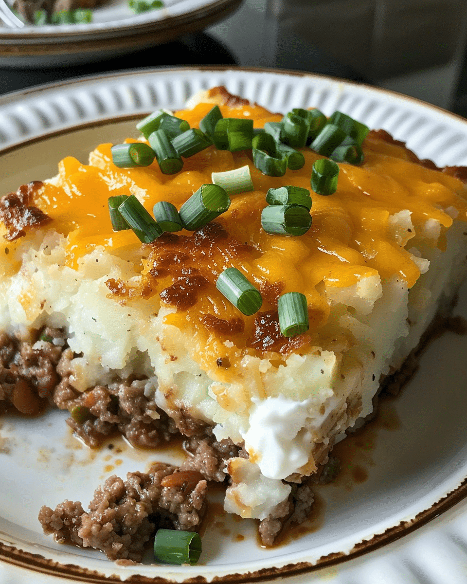 Loaded Potato & Meatloaf Casserole