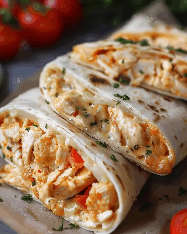 Best Cheesy Garlic Chicken Wraps Recipe