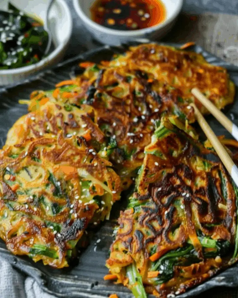 Crispy Korean Vegetable Pancakes (Jeon)