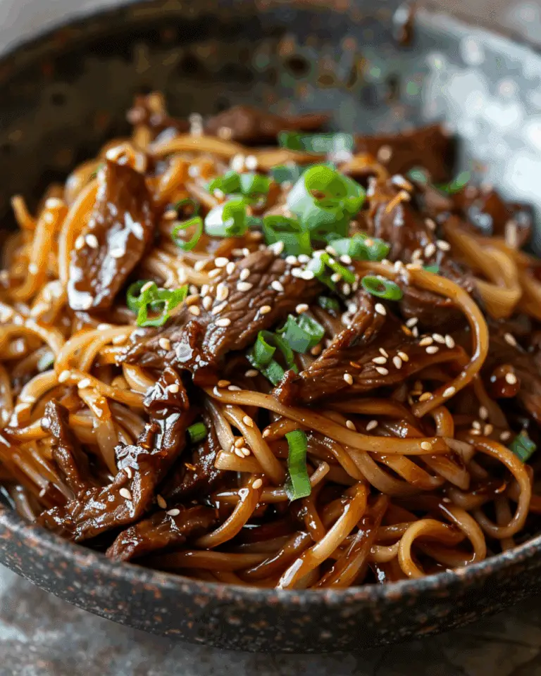 Sticky Hoisin Beef Noodles