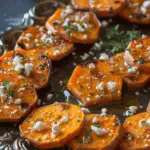 Roasted Sweet Potato Rounds with Honey & Feta