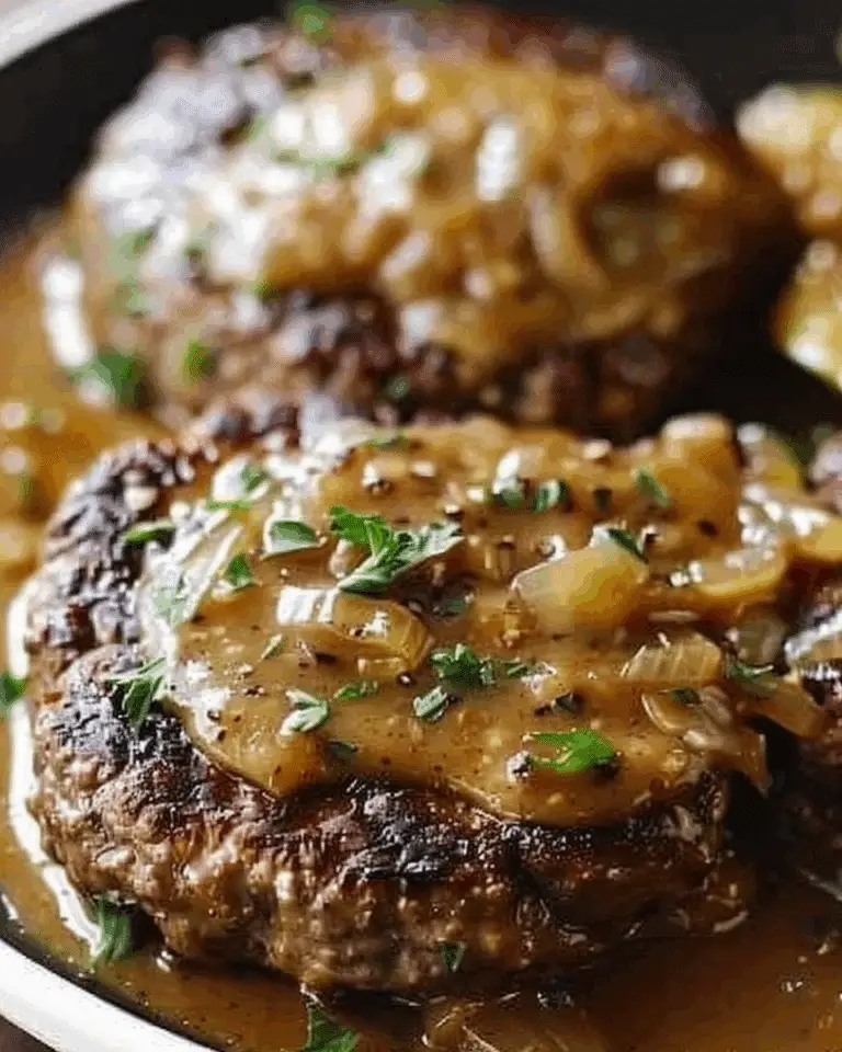 Hamburger Steaks with Onion Gravy