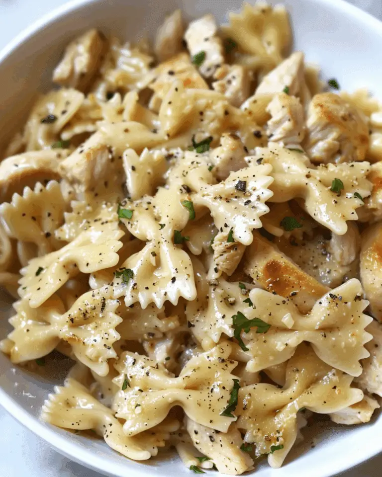 Bowtie Lemon Garlic Chicken Pasta