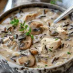 Creamy Mushroom Chicken and Wild Rice Soup Recipe
