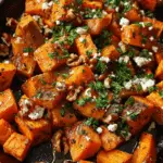 Caramelized Sweet Potatoes with Maple, Feta & Crunchy Walnuts