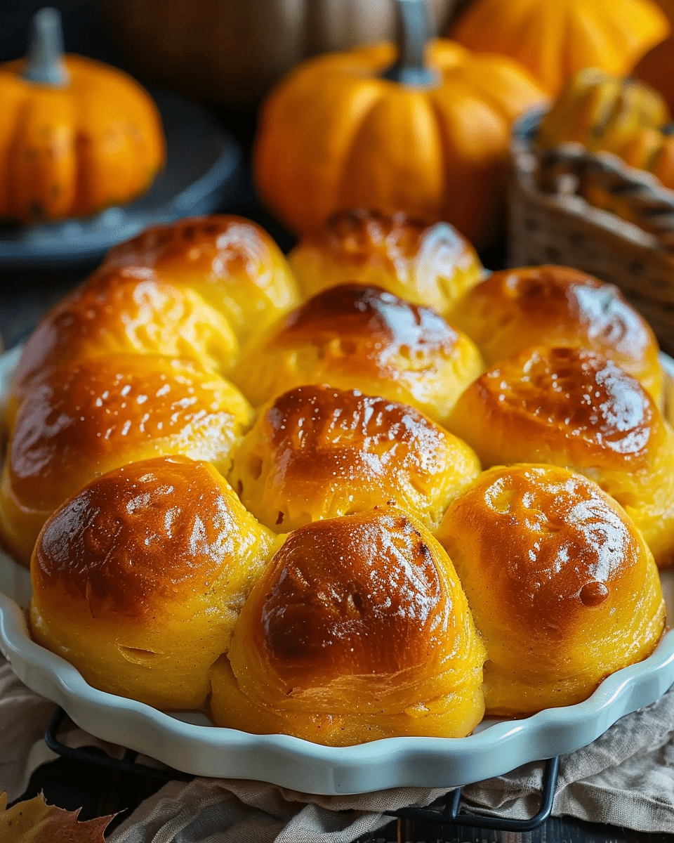 Homemade Pumpkin Dinner Rolls