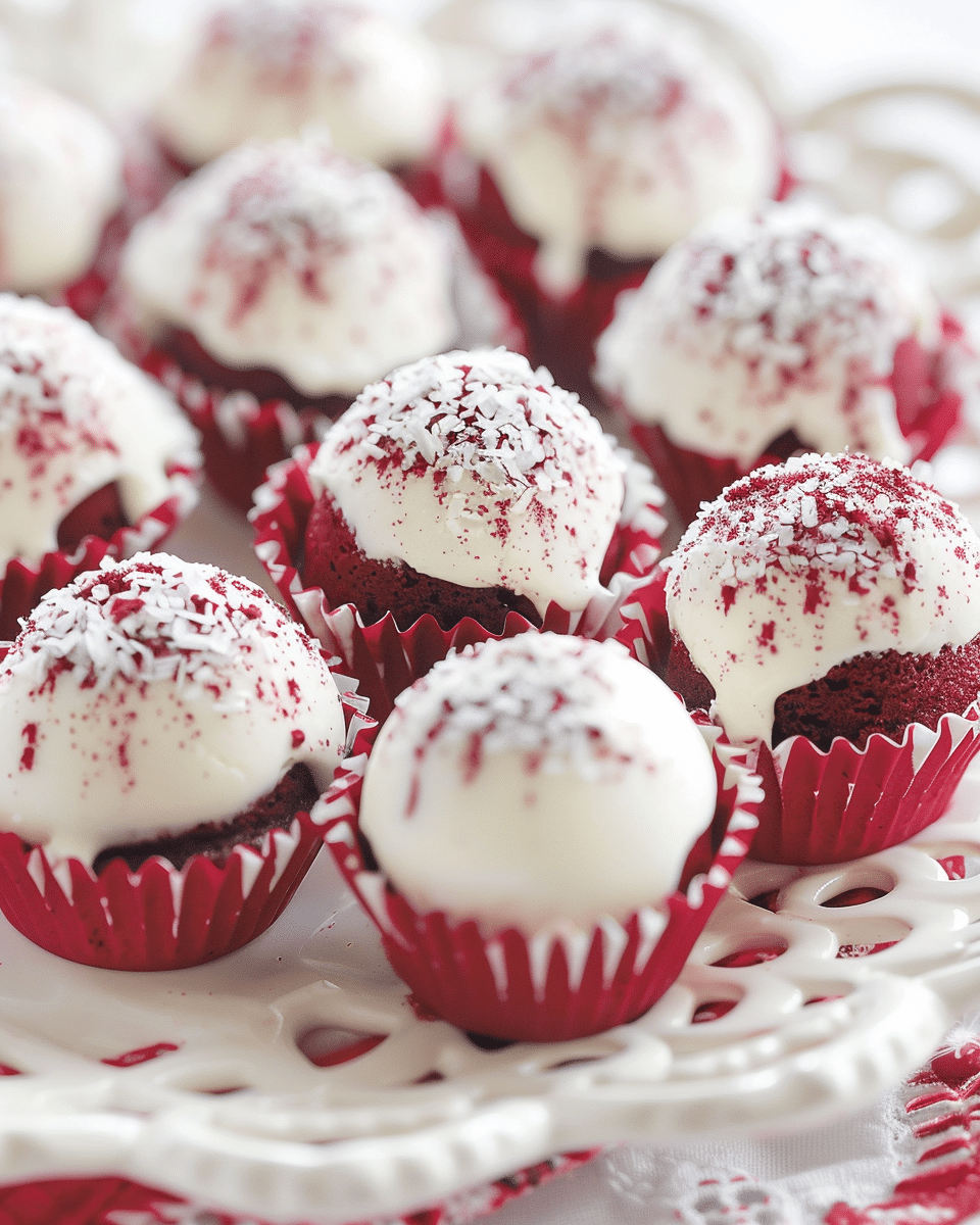 Red Velvet Cheesecake Bites
