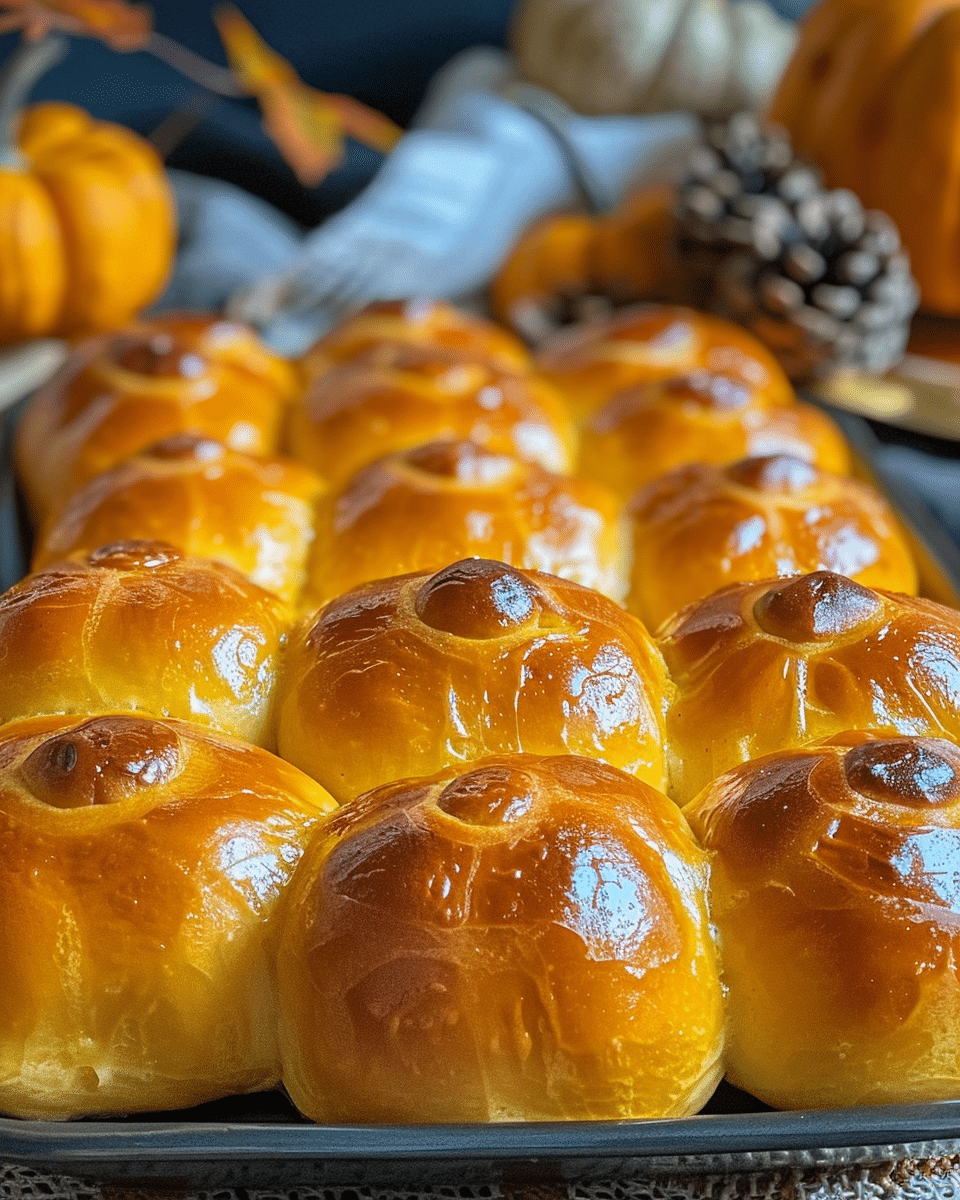 Homemade Pumpkin Dinner Rolls