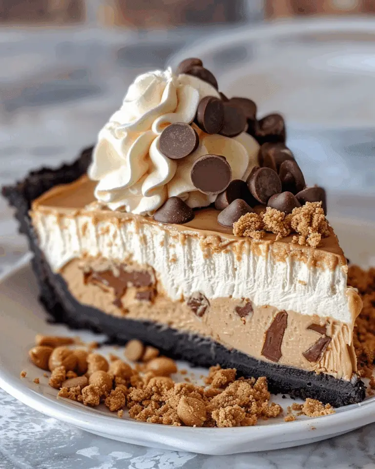 Brownie Bottom Peanut Butter Pie