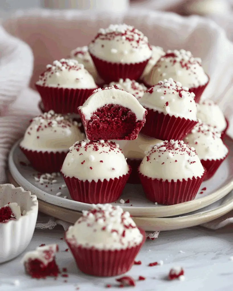 Red Velvet Cheesecake Bites