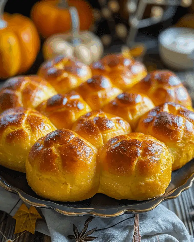 Homemade Pumpkin Dinner Rolls