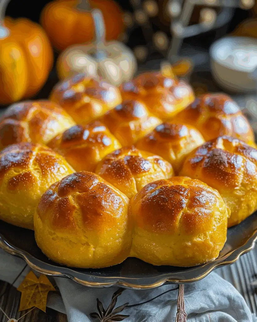 Homemade Pumpkin Dinner Rolls