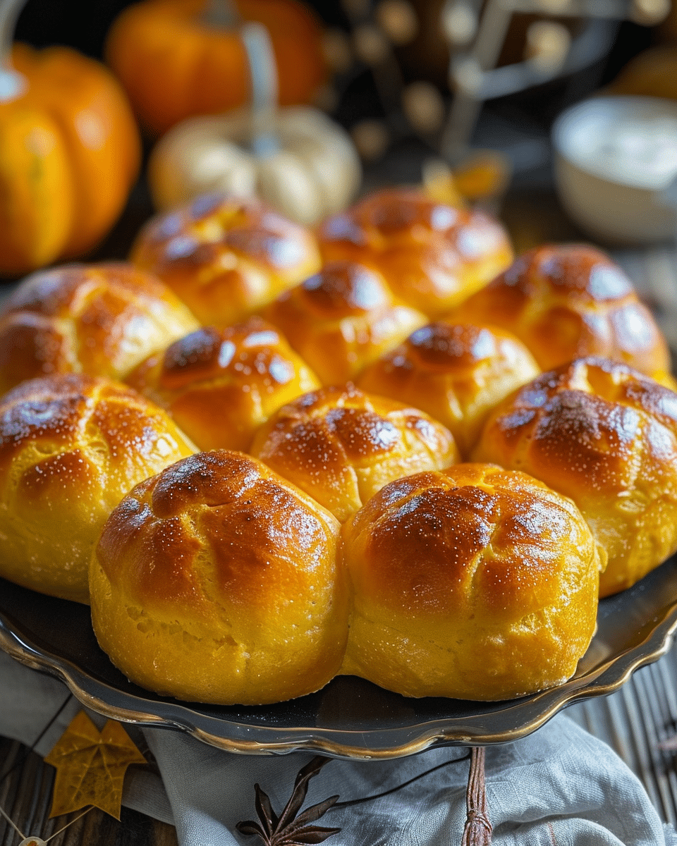Homemade Pumpkin Dinner Rolls