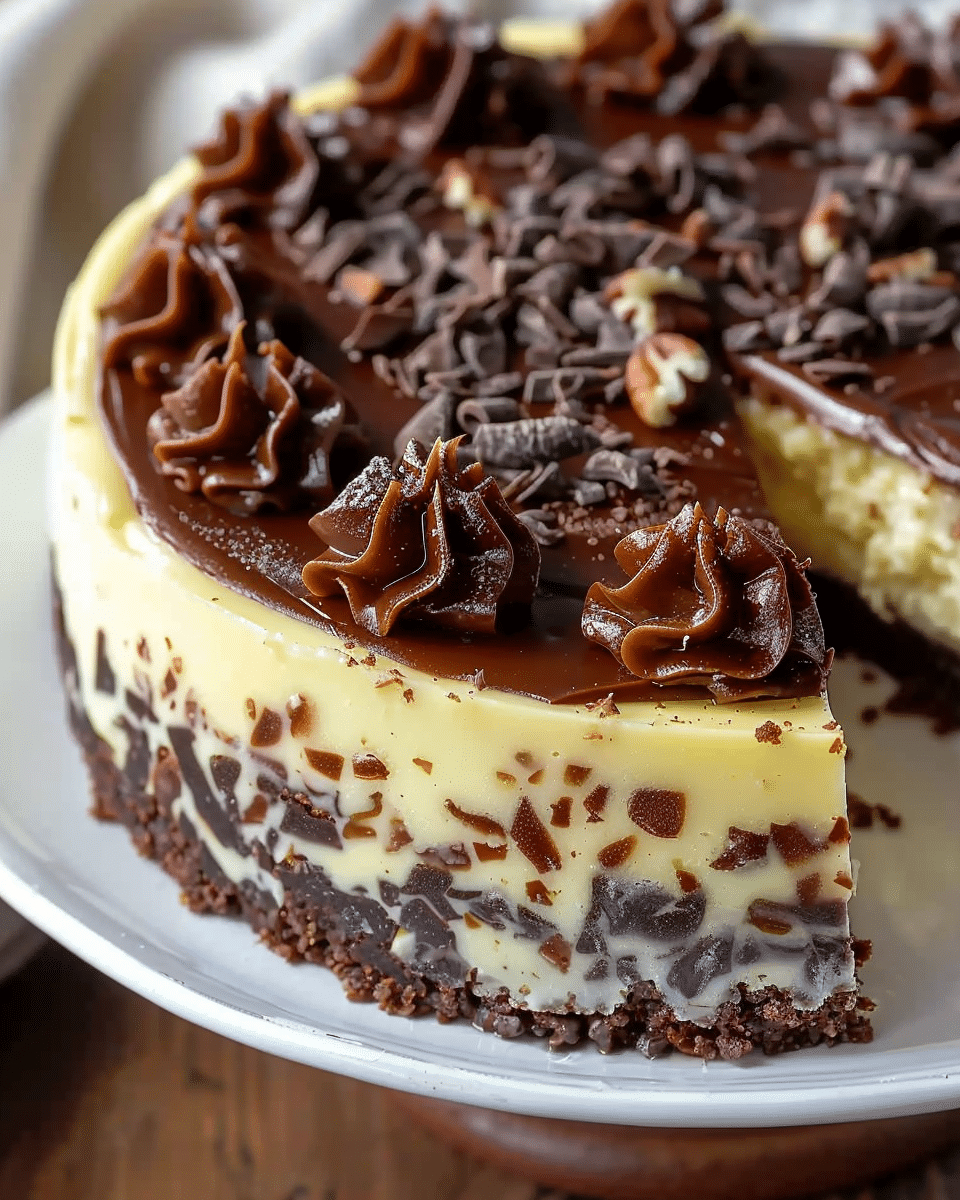 German Chocolate Cheesecake