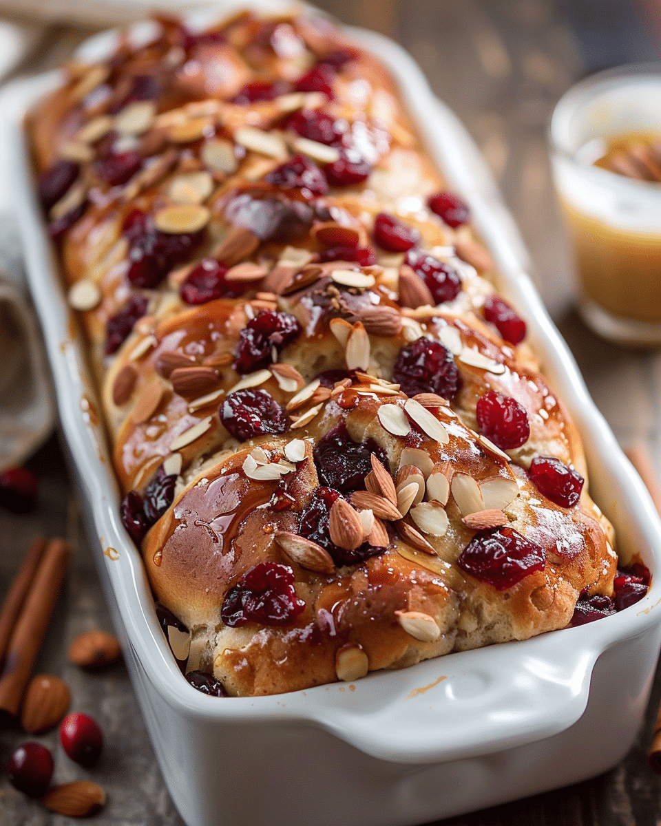 Cranberry-Almond Pull-Apart Bread