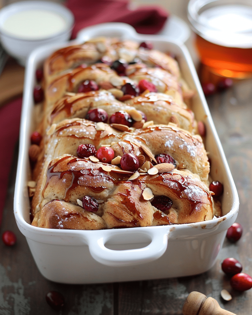 Cranberry-Almond Pull-Apart Bread