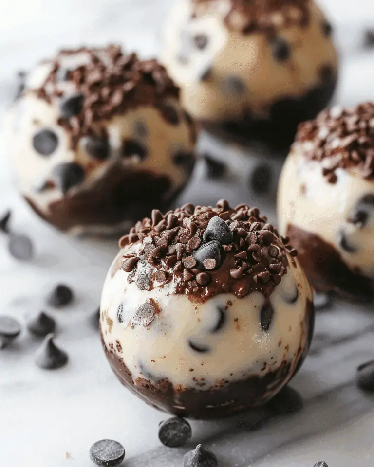 Chocolate Chip Cookie Dough Brownie Bombs