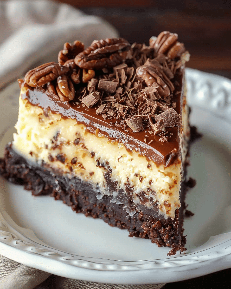 German Chocolate Cheesecake