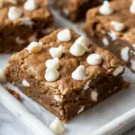 Gingerbread Cookie Bars with White Chocolate Chips